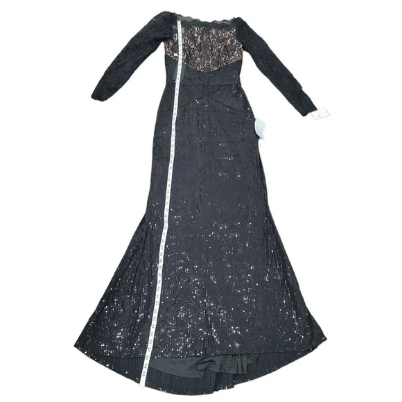 TADASHI Shoji AQUILA LACE SEQUIN GOWN - Picture 15 of 15